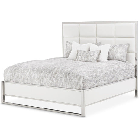 Michael Amini State St. Short Metal Panel Bed - Home Elegance USA
