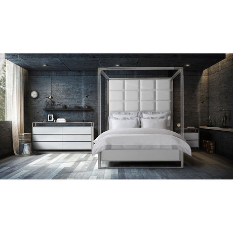 Michael Amini State St. Metal Canopy Bed - Home Elegance USA