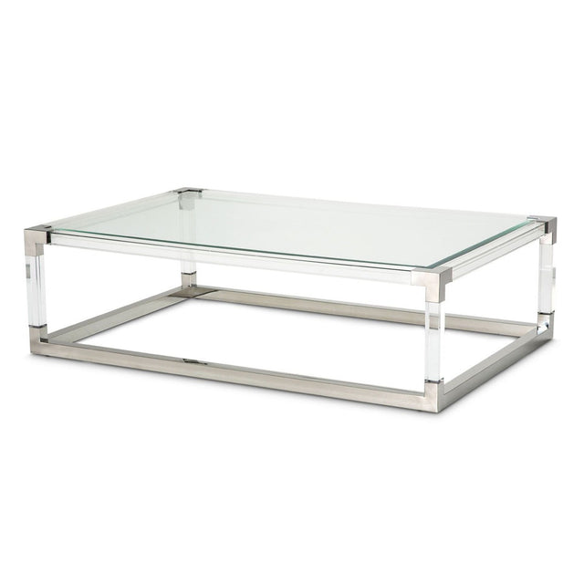 Michael Amini State St. Rectangular Cocktail Table - Home Elegance USA