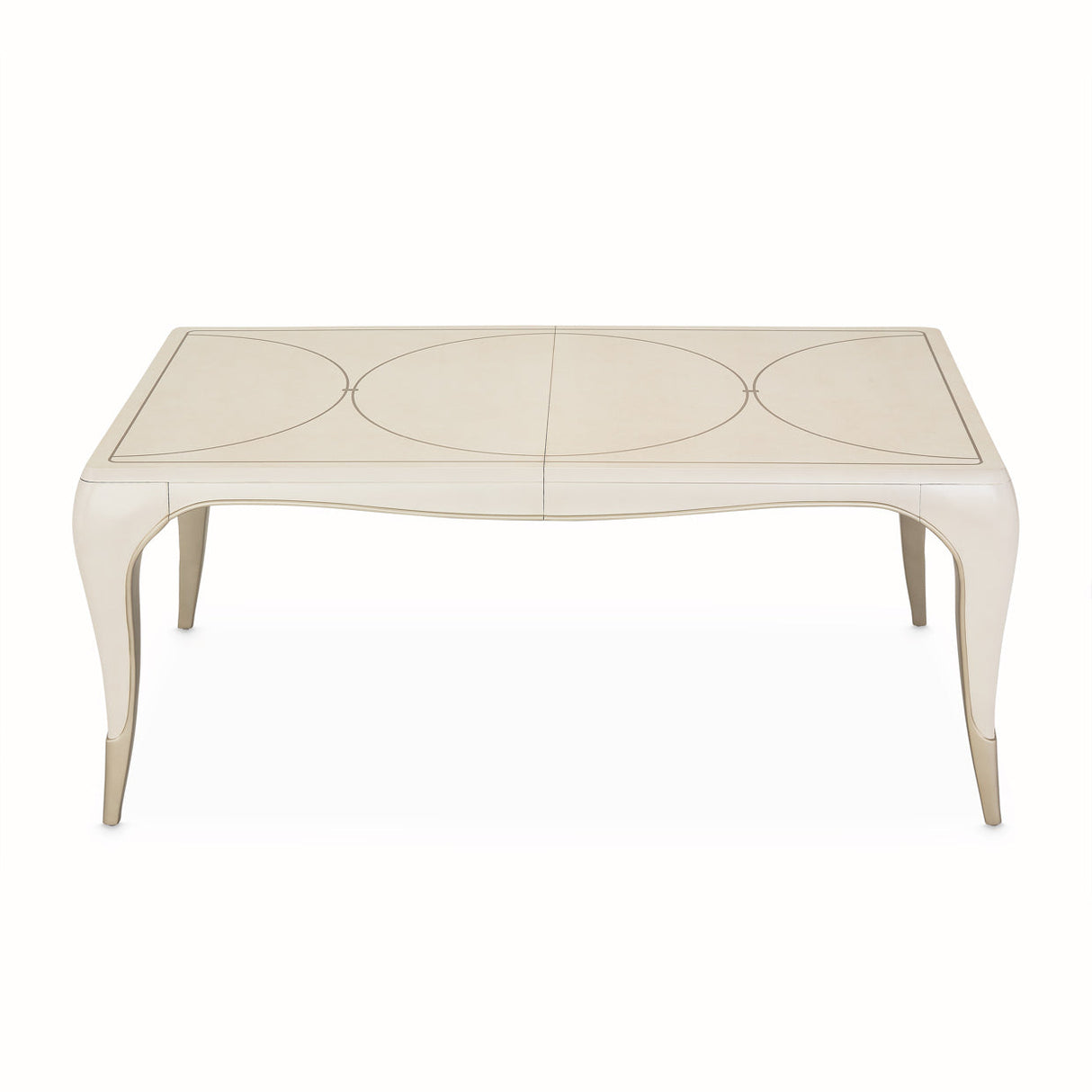 Aico Furniture - London Place 7 Piece Rectangular Dining Room Set In Creamy Pearl - Nc9004000-112-7Set