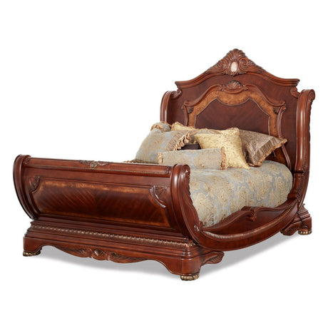Cortina Sleigh Bed - Michael Amini | Aico | Home Elegance USA