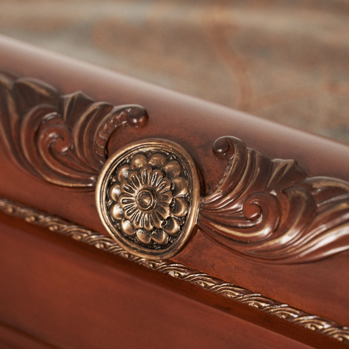 Cortina Sleigh Bed - Michael Amini | Aico | Home Elegance USA