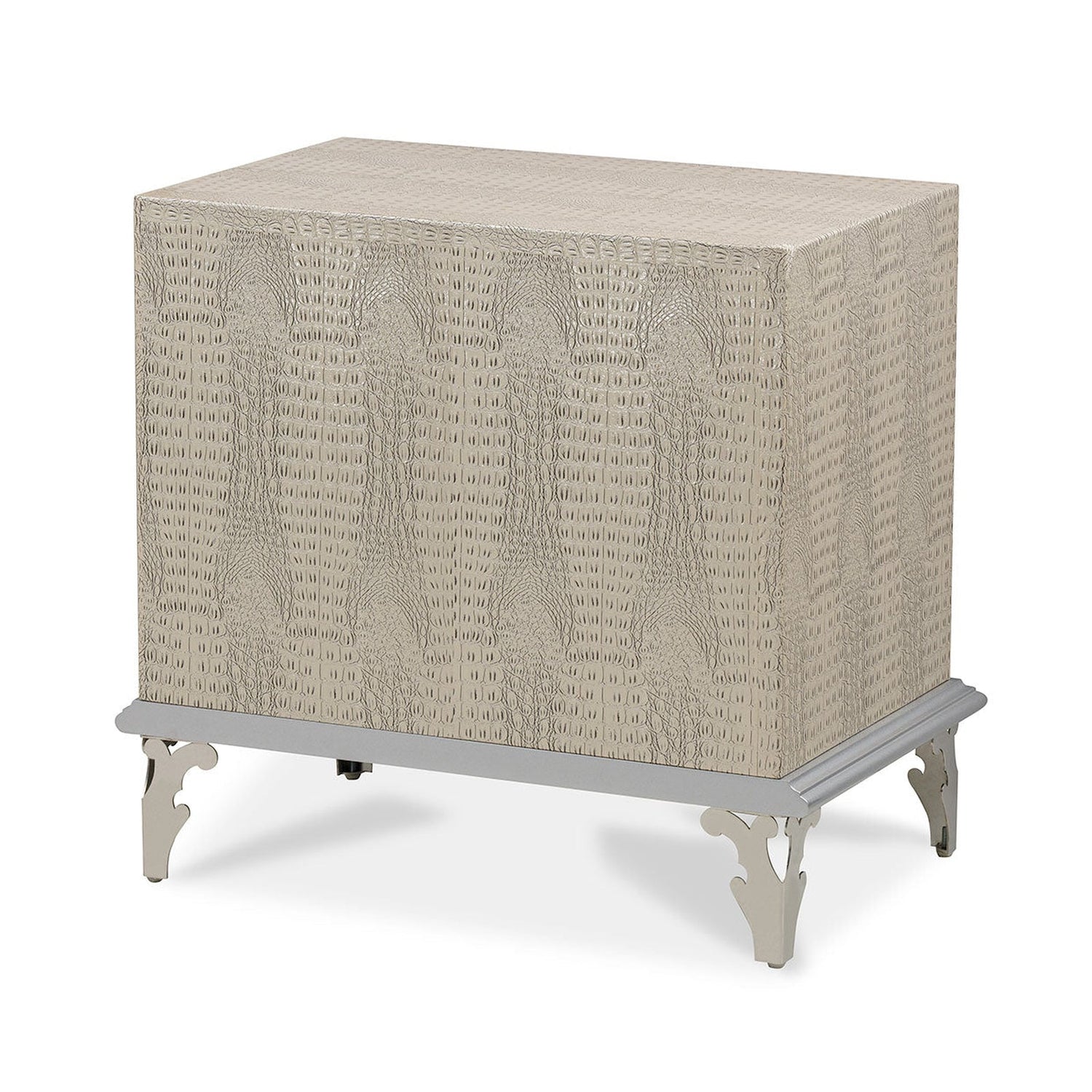 Michael Amini Hollywood Swank Upholstered Night Stand - Home Elegance USA