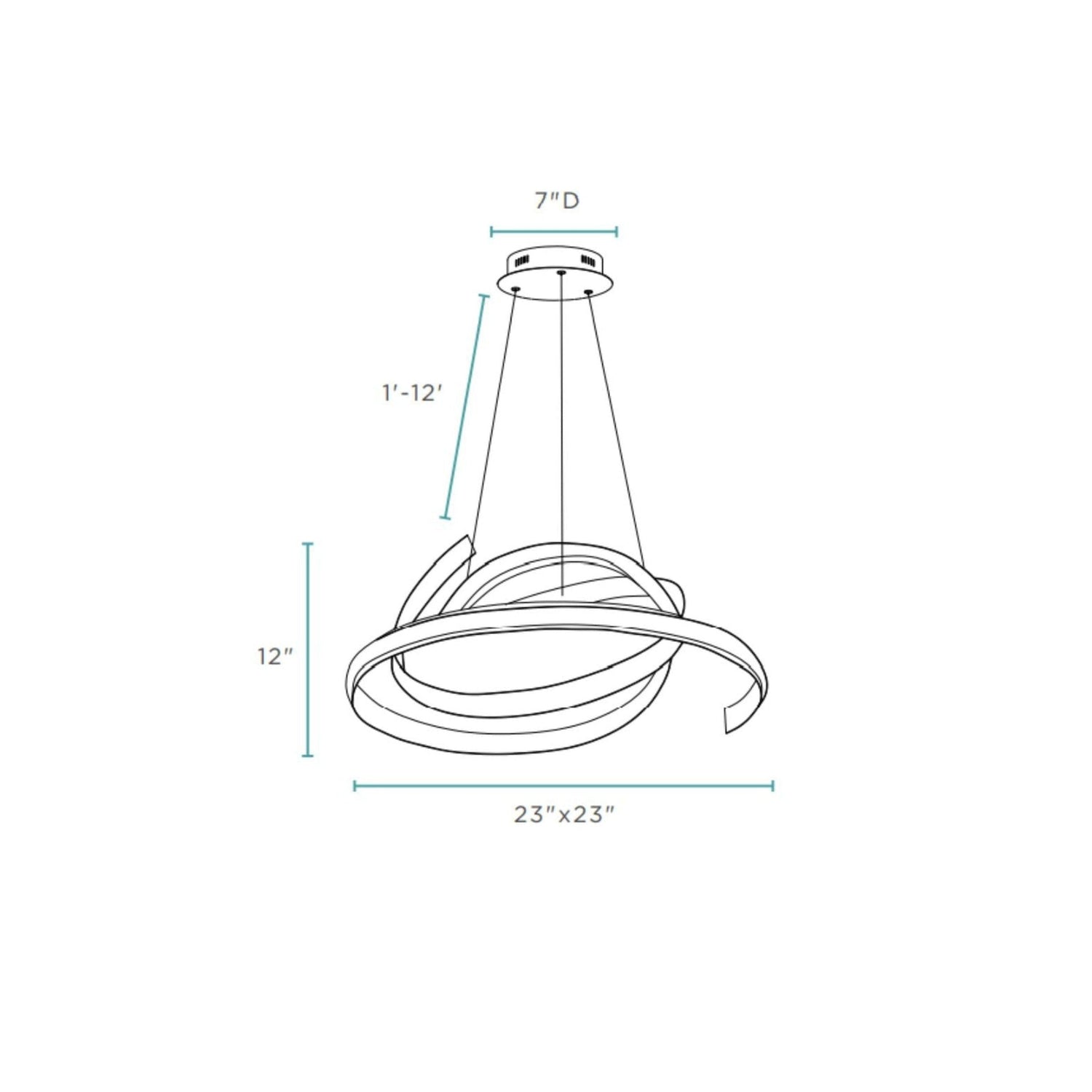 Oslo LED Adjustable Chandelier // Gold - Home Elegance USA