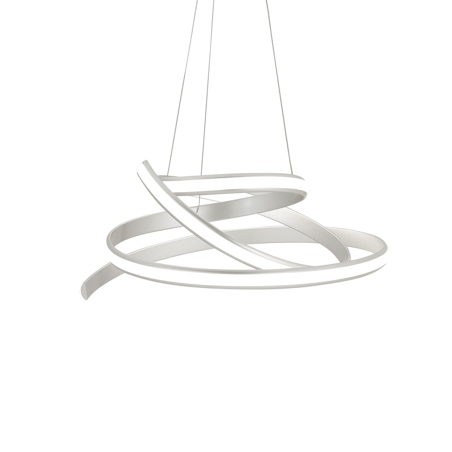 Oslo LED Adjustable Chandelier // Silver - Home Elegance USA