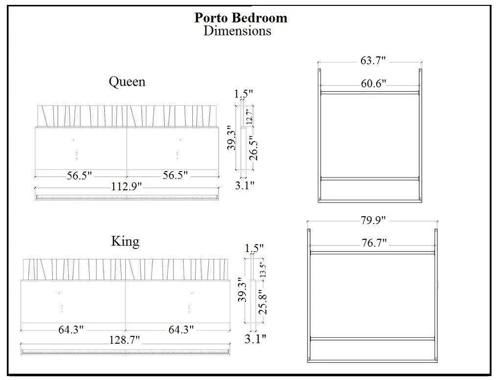 Porto Premium Bedroom set by J&M Furniture J&M Furniture
