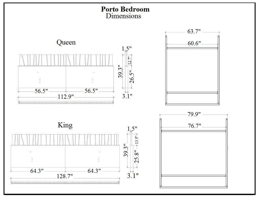 Porto Premium Bedroom set by J&M Furniture J&M Furniture