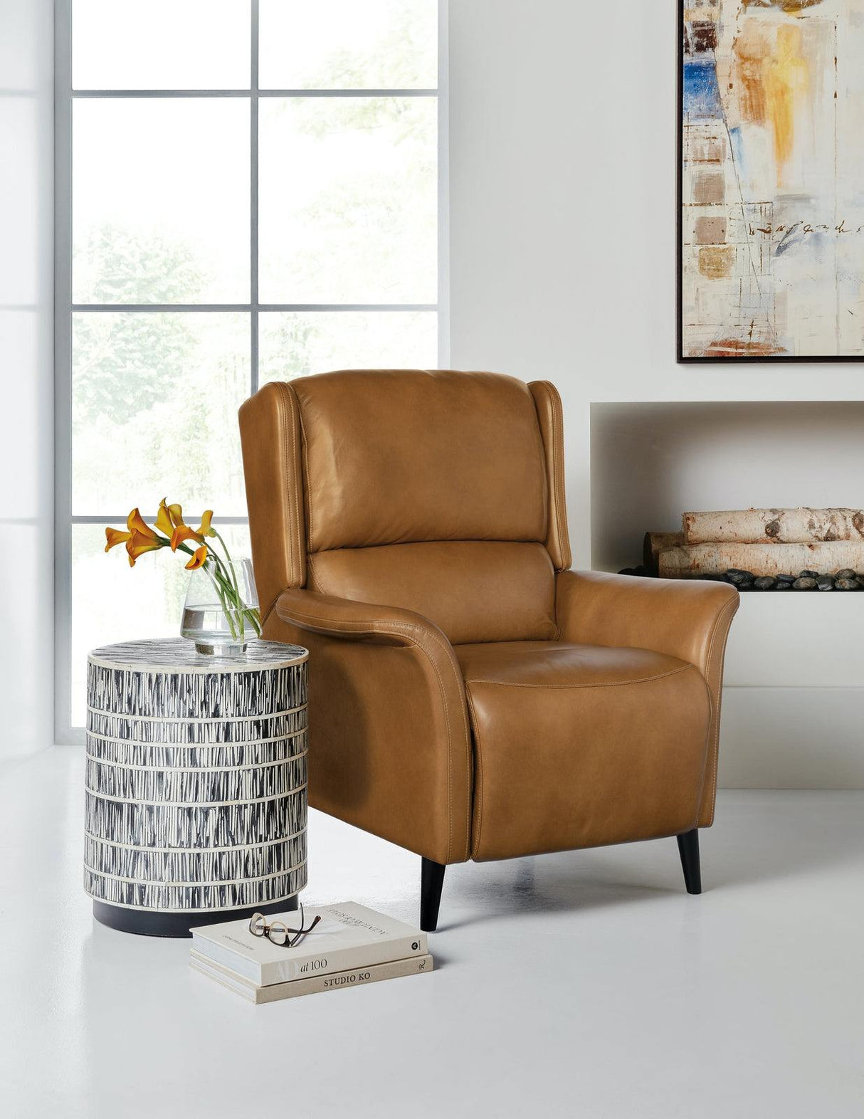Deacon Power Recliner With Power Headrest | Hooker | Home Elegance USA