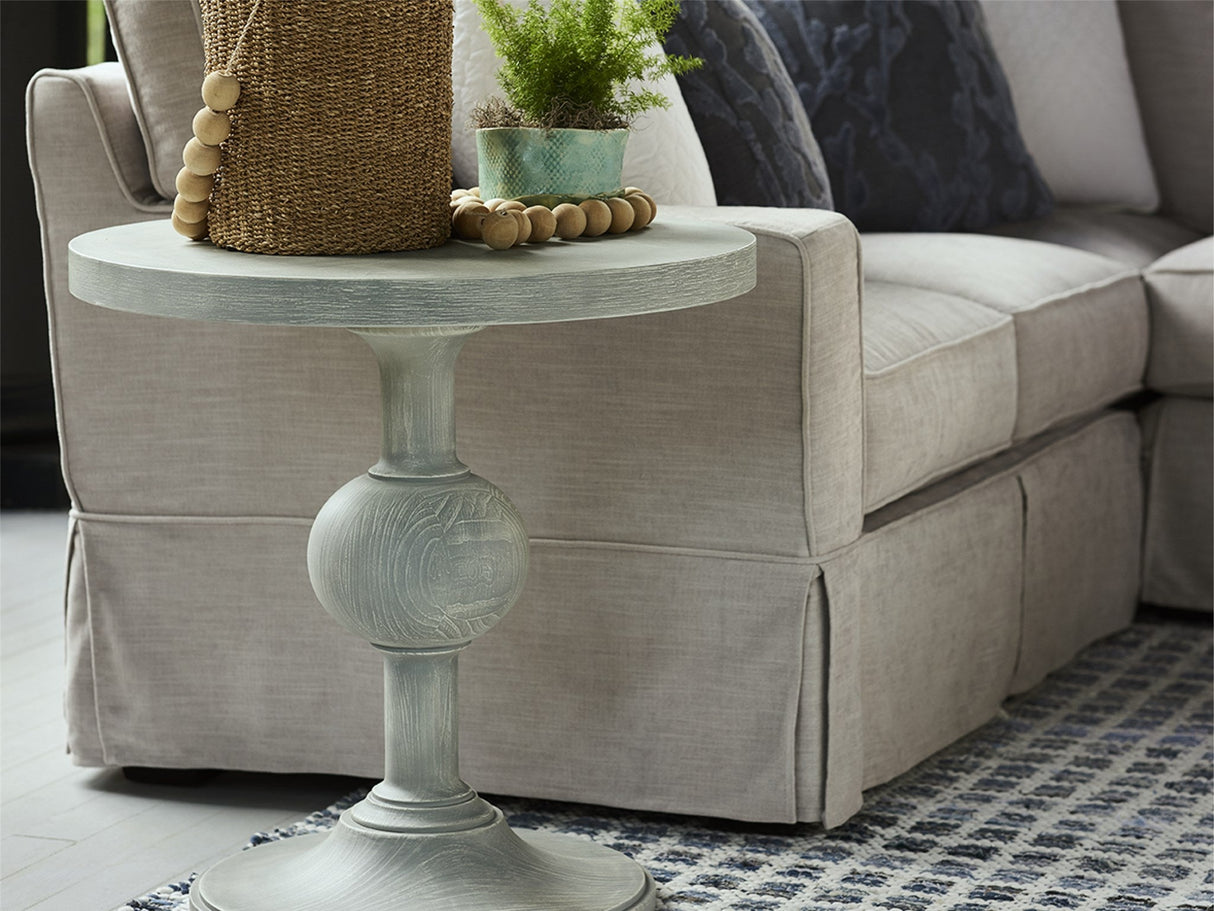 Coastal Living Round Pedestal End Table | Universal