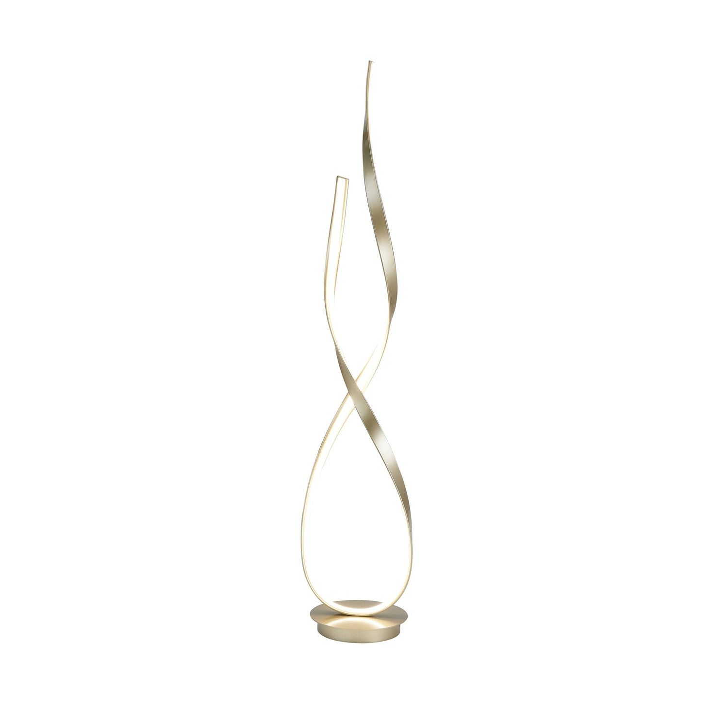 Sandy Gold Vienna LED 55" Tall Floor Lamp // Dimmable - Home Elegance USA