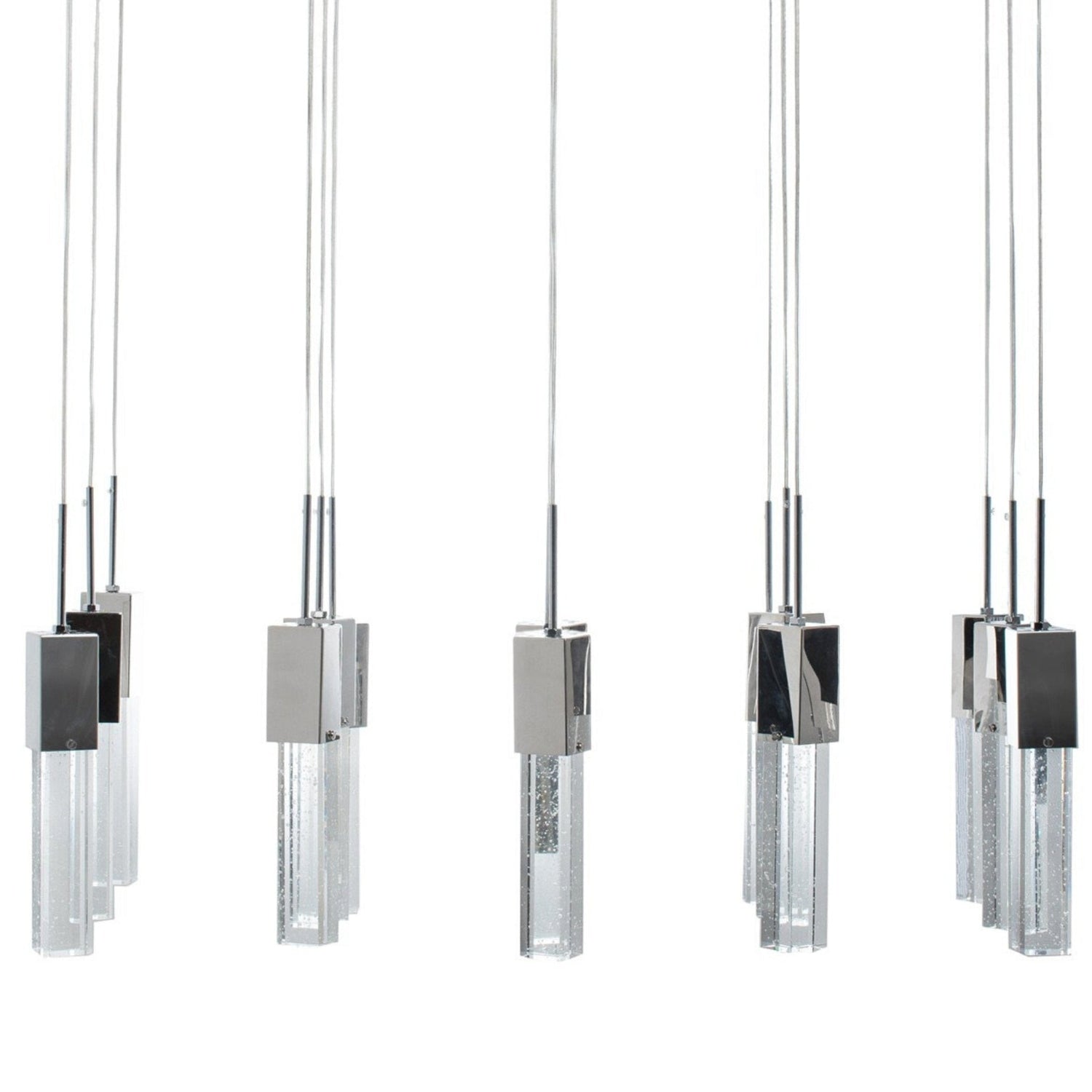 Short Crystal Sparkling Night Chandelier // 15 Light - Home Elegance USA
