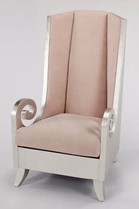 Silverleaf and Beige High Back Chair 1945-SF by Artmax Artmax Furniture