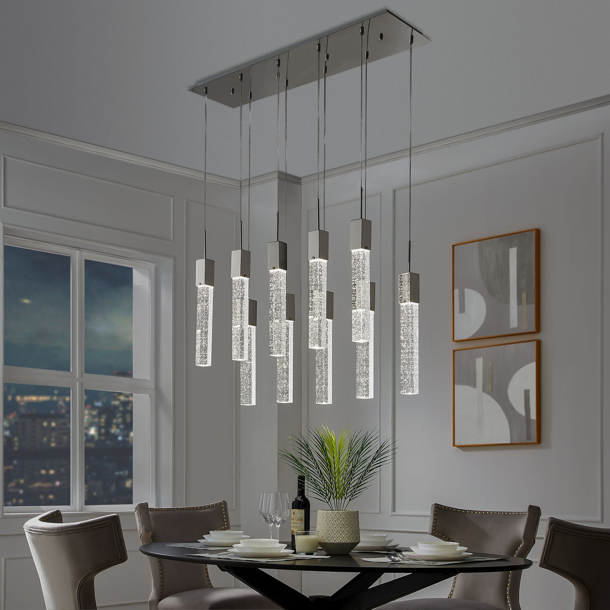 Sparkling Night Chandelier // XL 10 Light - Home Elegance USA