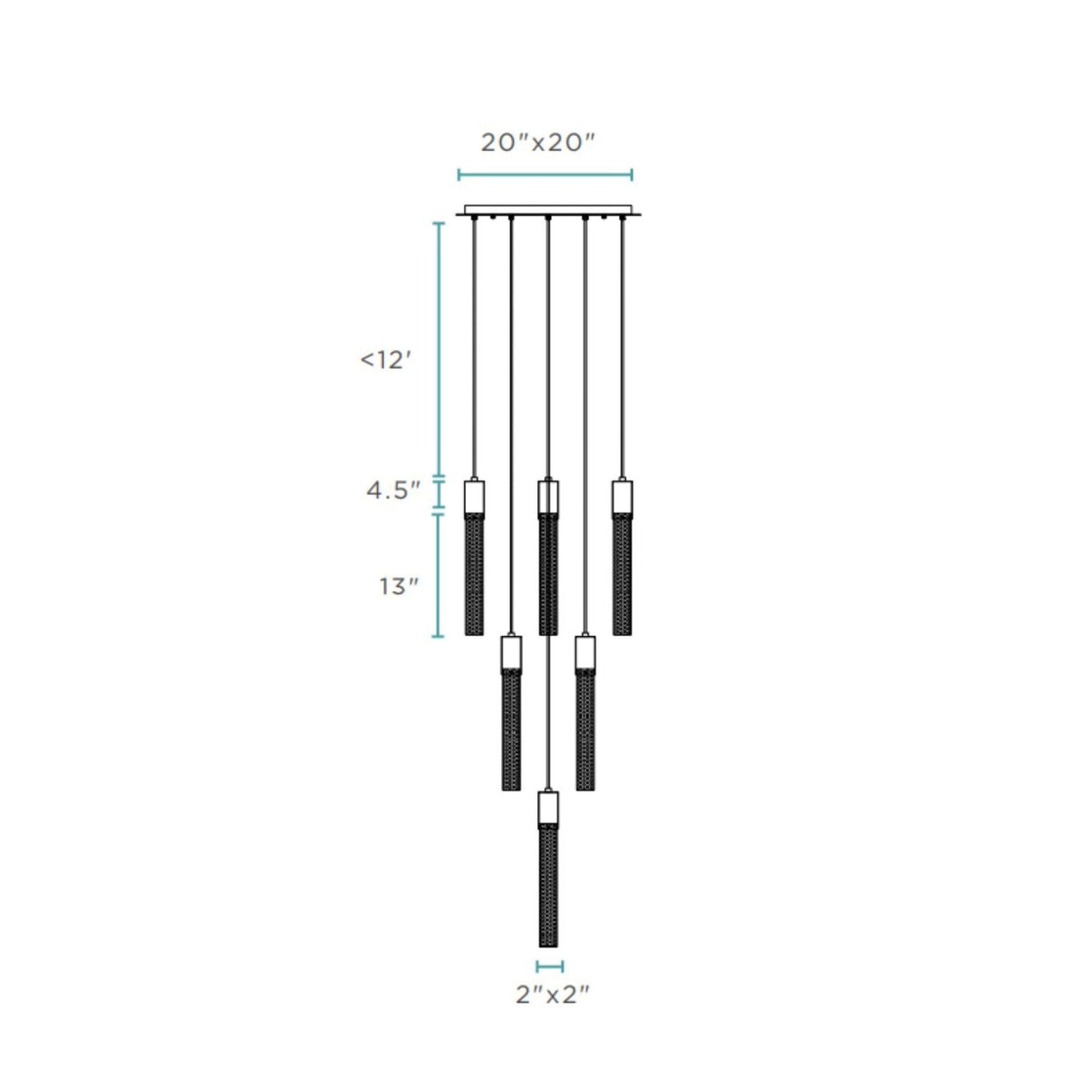 Sparkling Night Cylinder Chandelier// 13 Light - Home Elegance USA