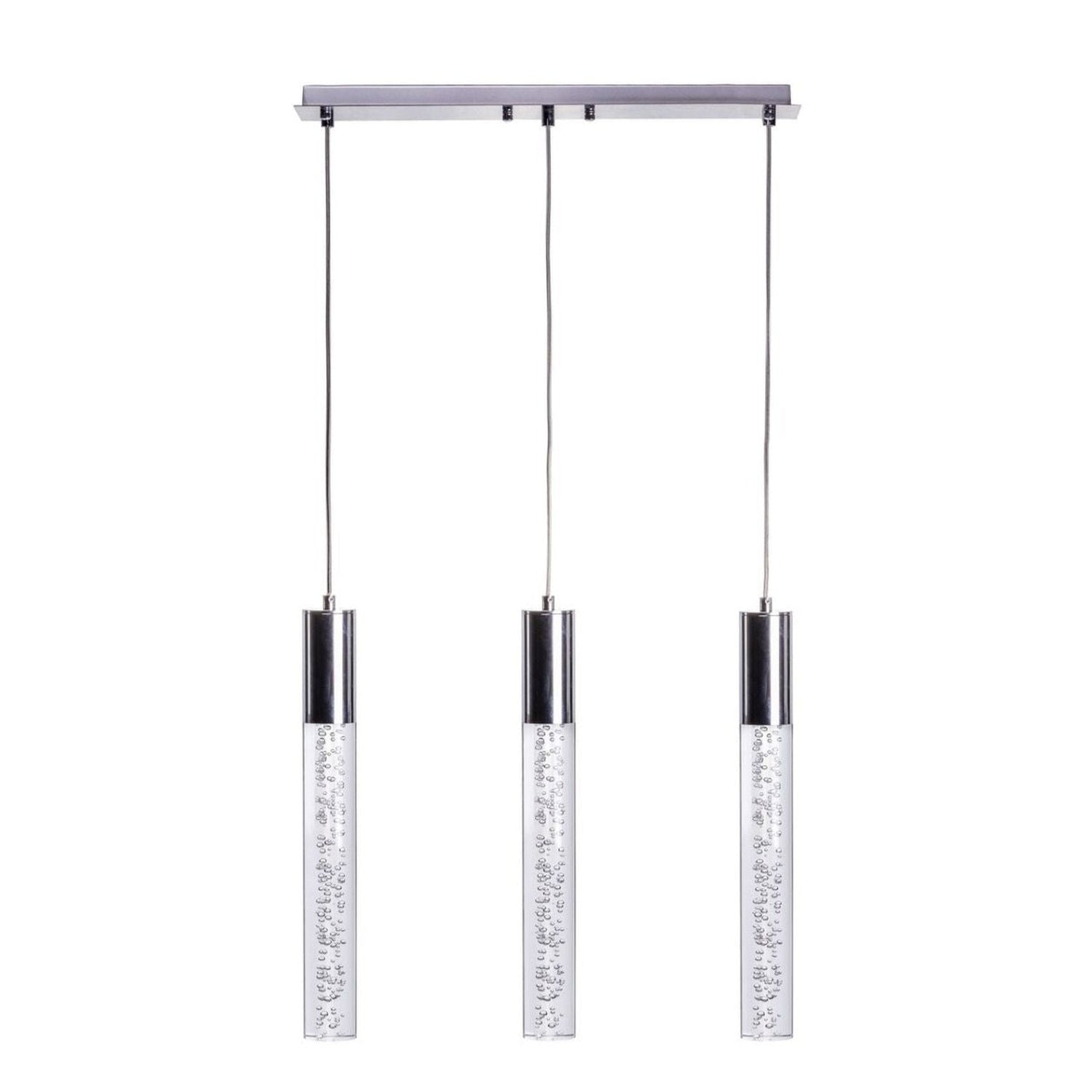 Sparkling Night Cylinder Chandelier // 3 Light - Home Elegance USA