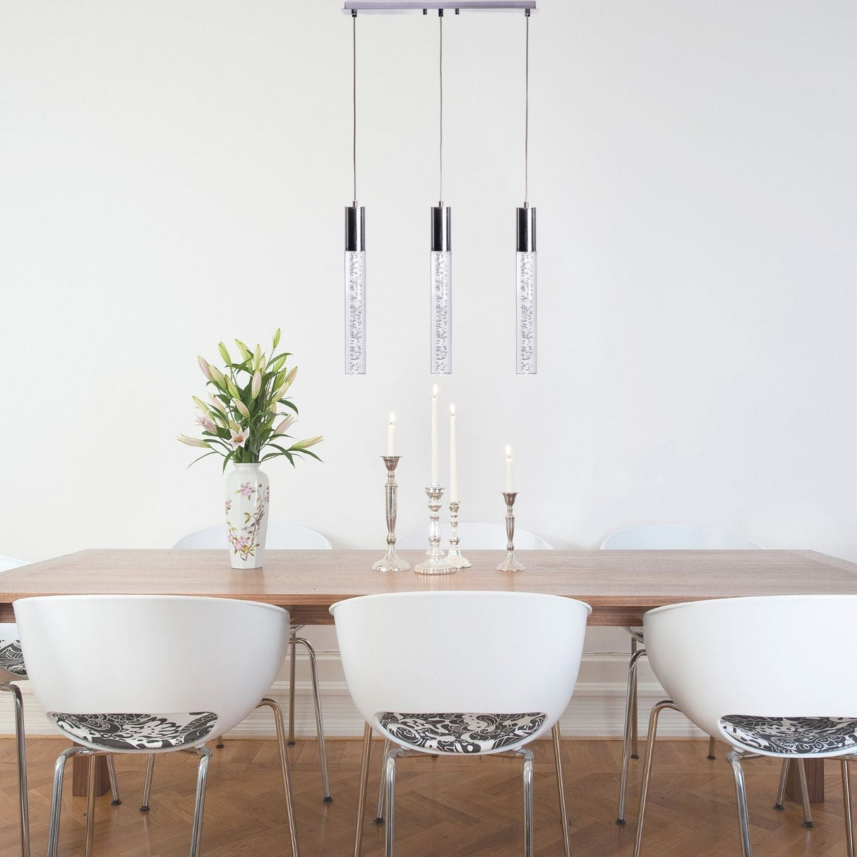 Sparkling Night Cylinder Chandelier // 3 Light - Home Elegance USA