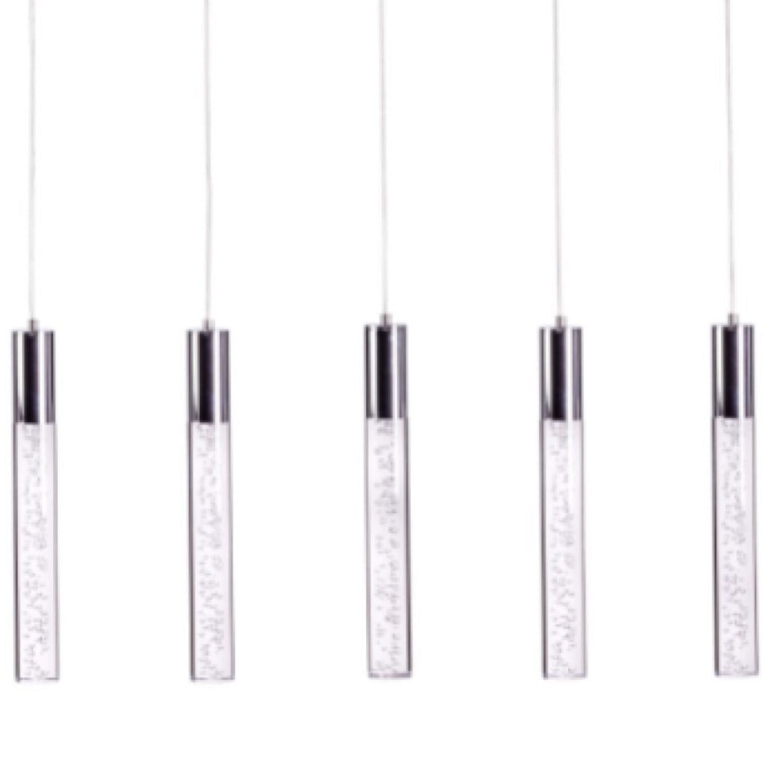 Sparkling Night Cylinder Chandelier // 5 Light - Home Elegance USA