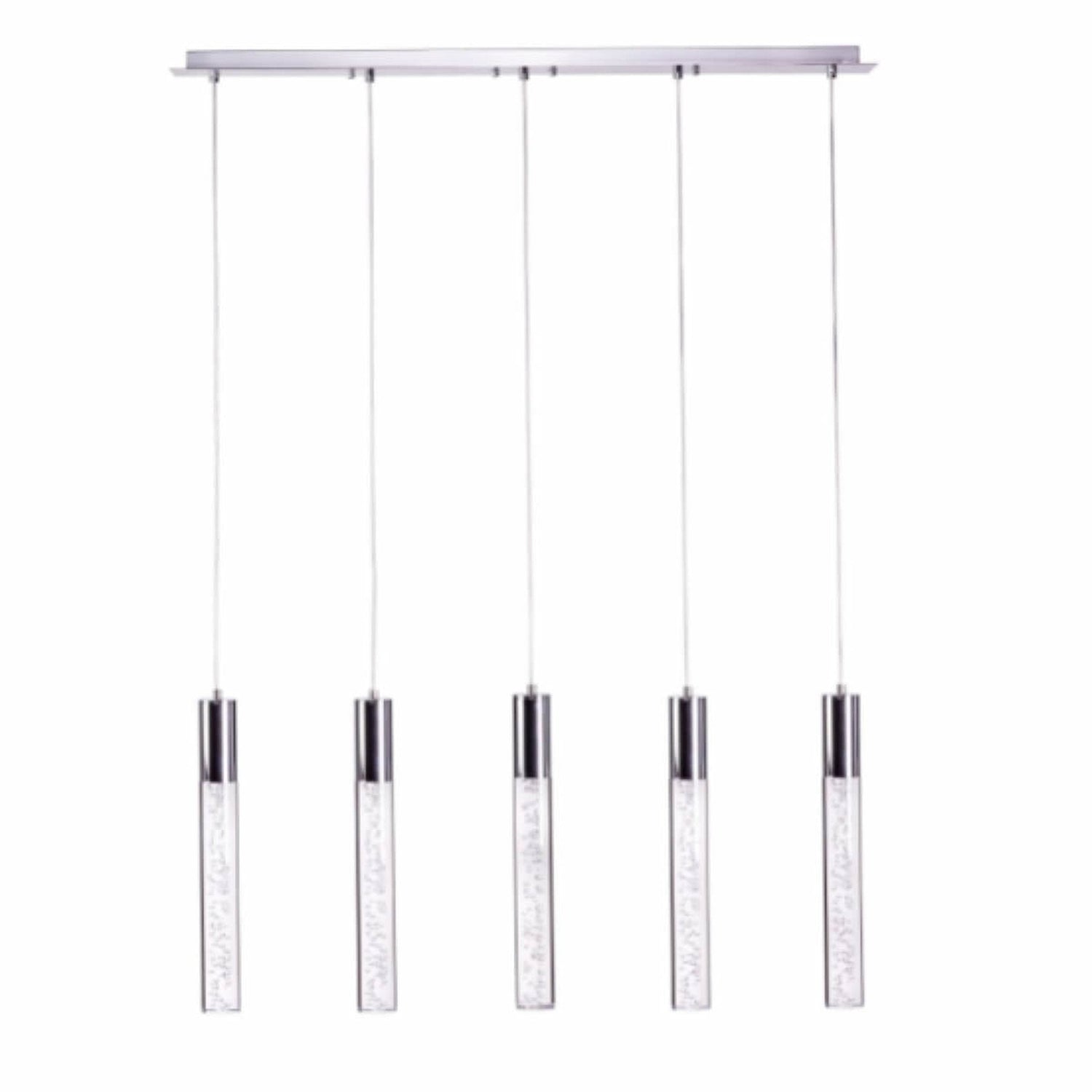 Sparkling Night Cylinder Chandelier // 5 Light - Home Elegance USA