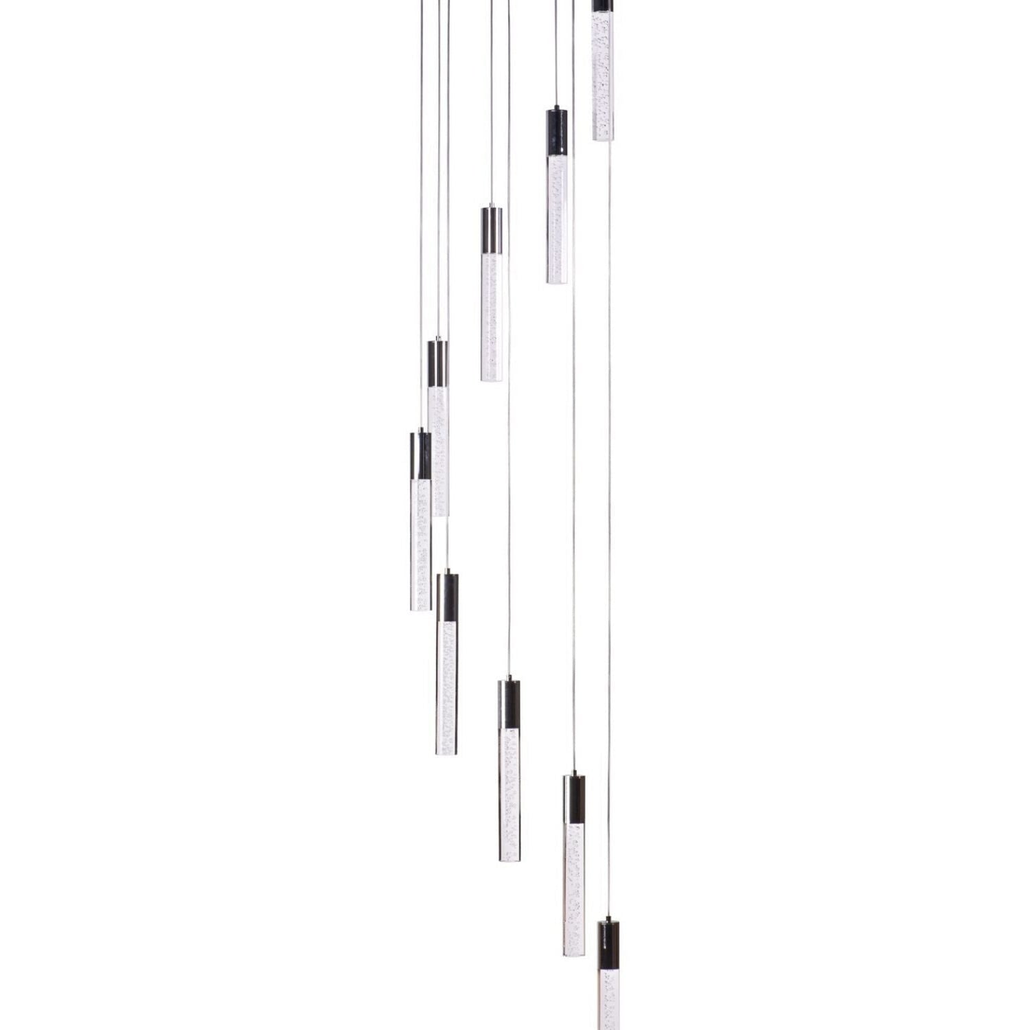 Sparkling Night Cylinder Chandelier // 9 Light - Home Elegance USA