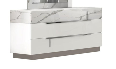 J&M Furniture - Sunset Dresser In Glossy White Lacquer - 17646D