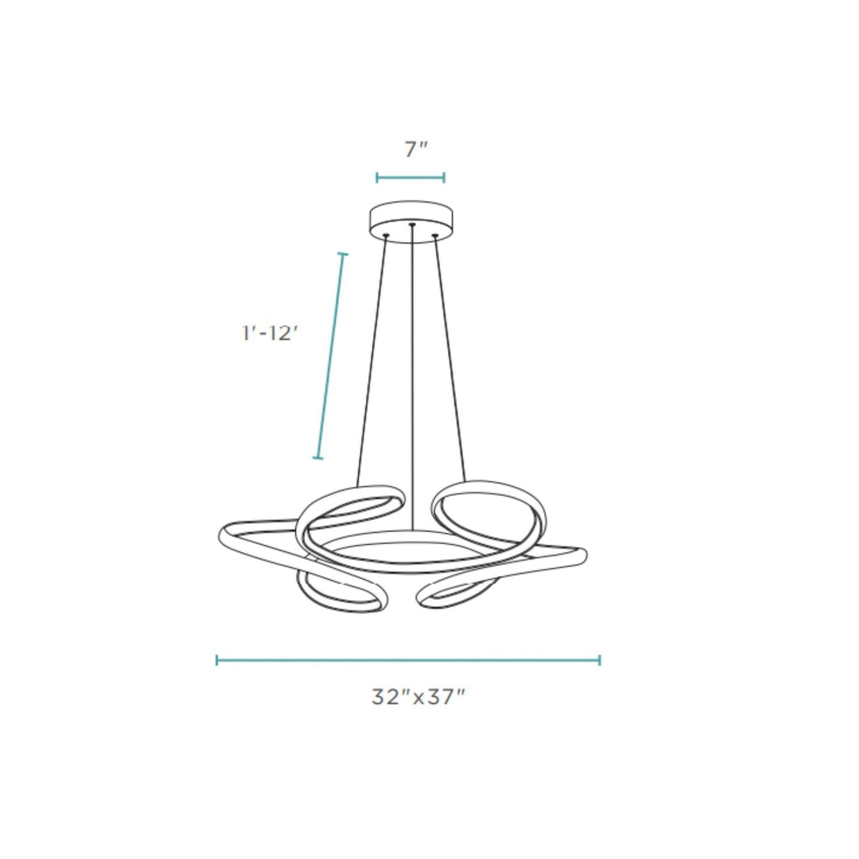 Suzhou LED Adjustable Chandelier // Chrome Finish - Home Elegance USA