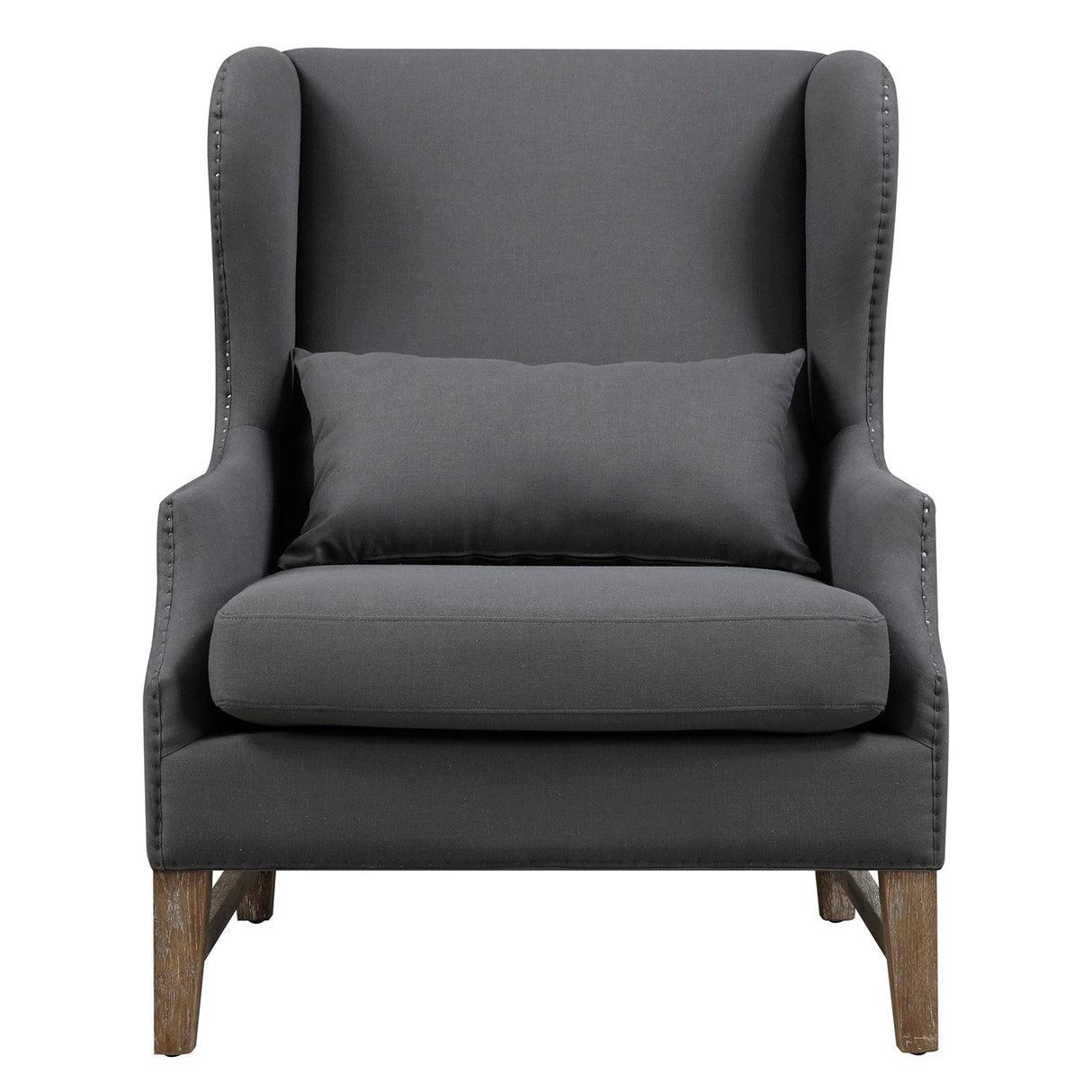 Devon Linen Wing Chair | TOV | Home Elegance USA