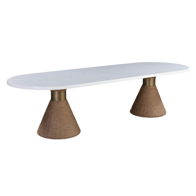 Tov Furniture Rishi Rope Oval Dining Table