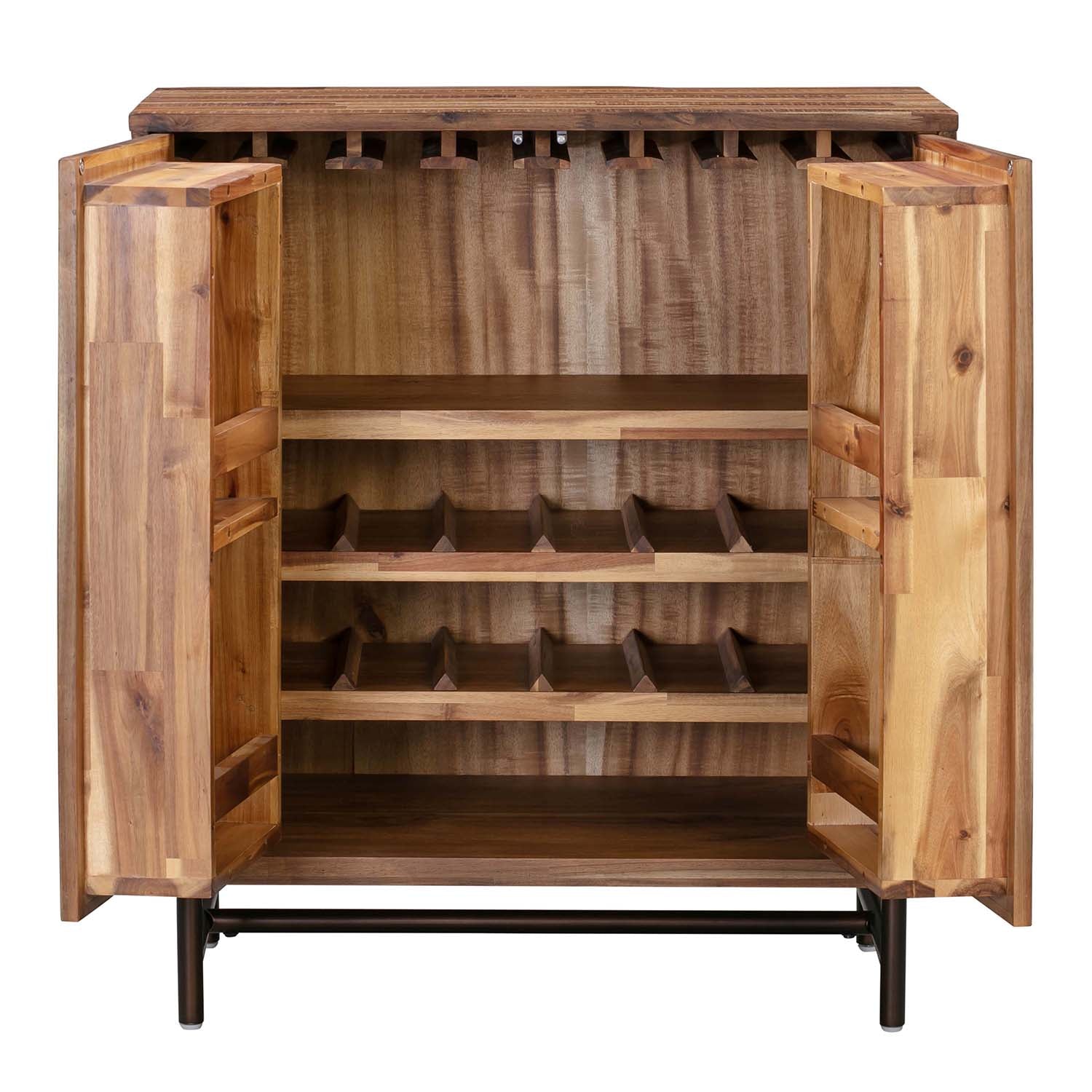 Bushwick Wooden Bar Cabinet | TOV | Home Elegance USA