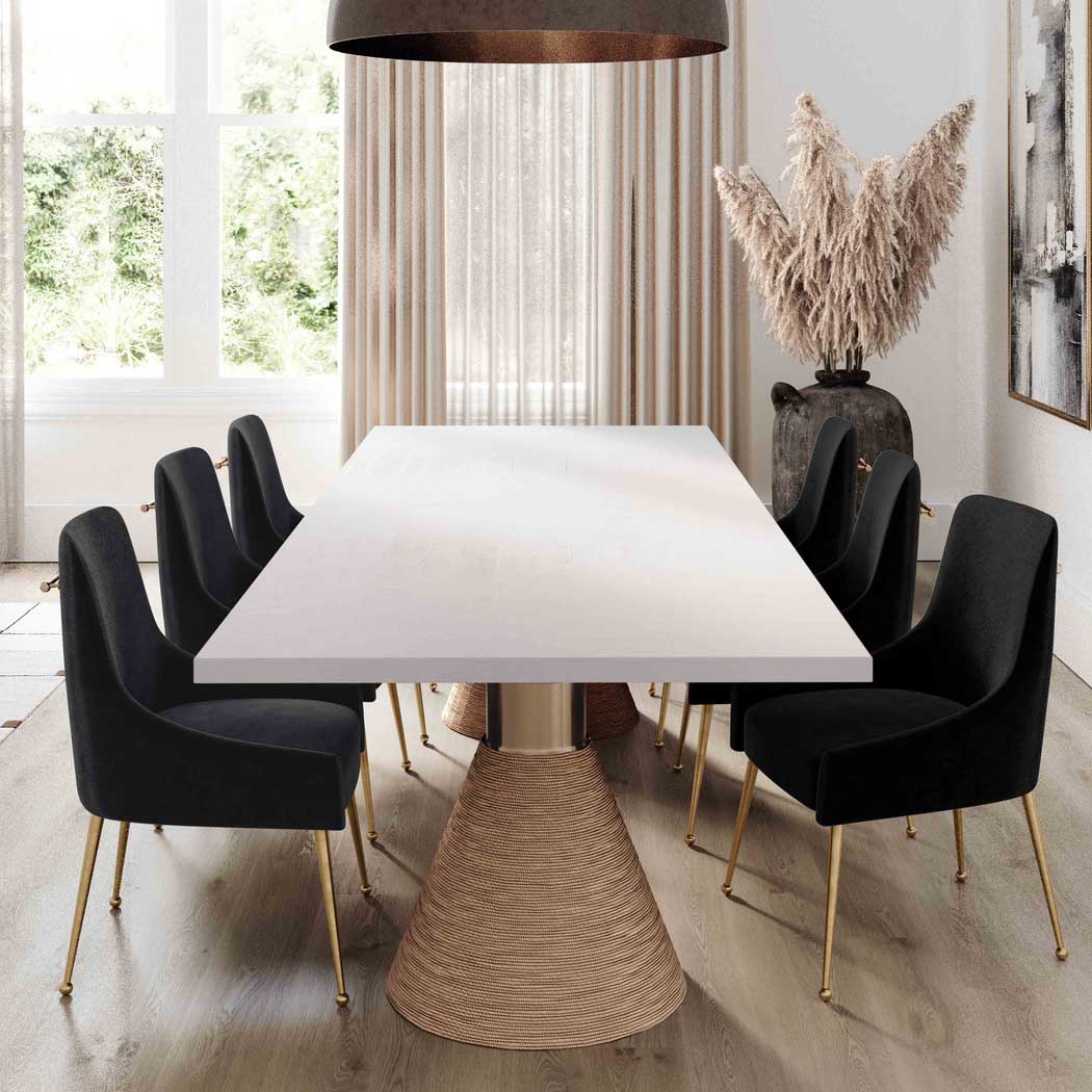 Tov Furniture Rishi Rope Rectangular Dining Table