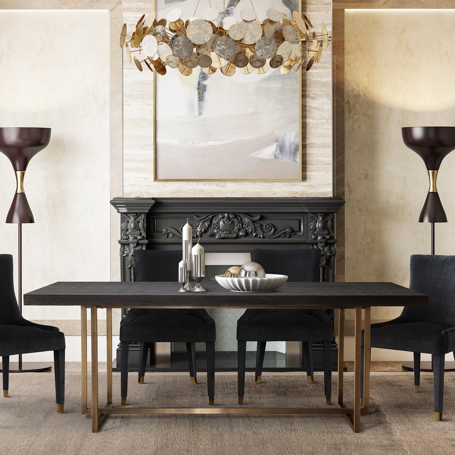 Diamond Dining Chair Set Of 2 | TOV | Home Elegance USA