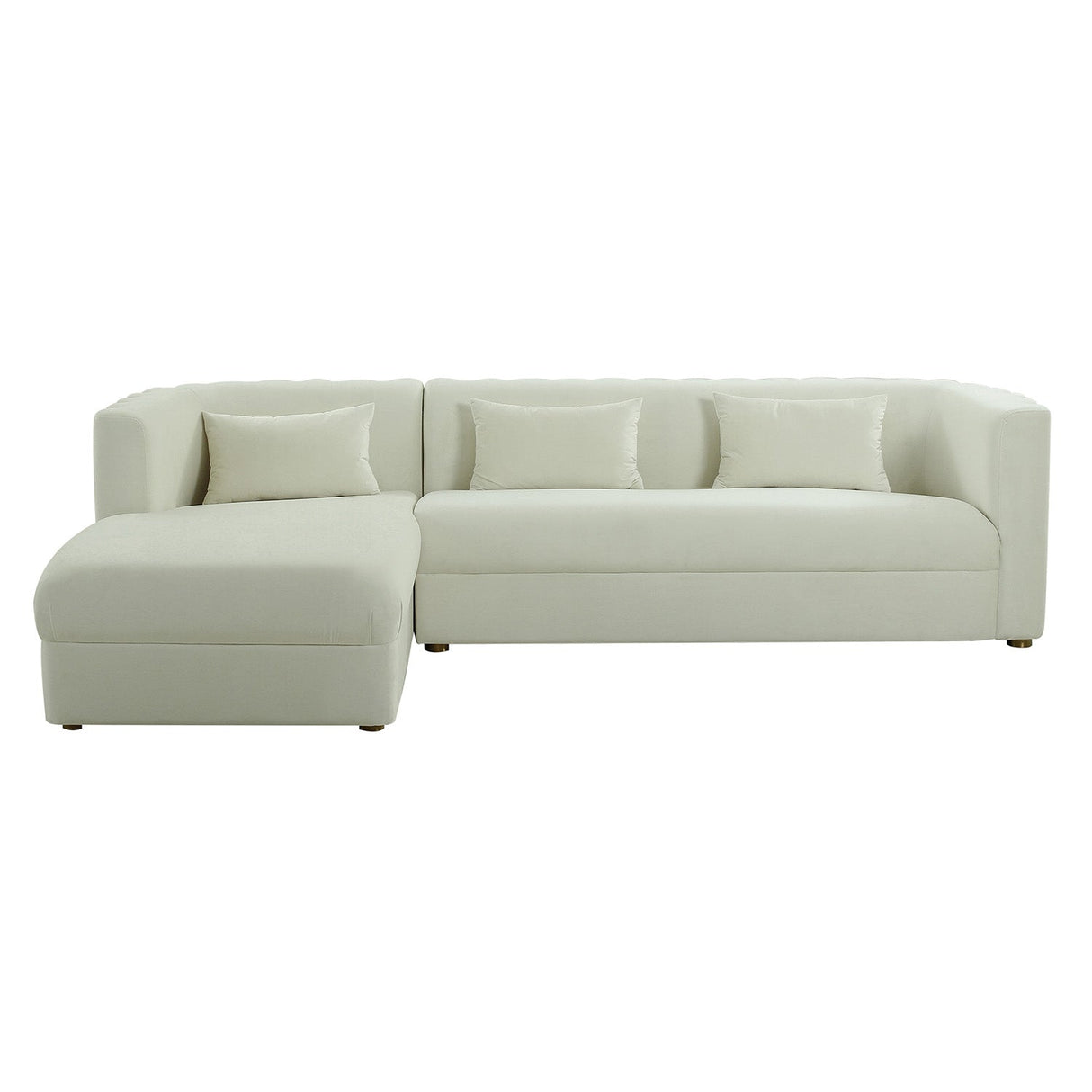 Callie Velvet Left Arm Sectional Sofa | TOV | Home Elegance USA