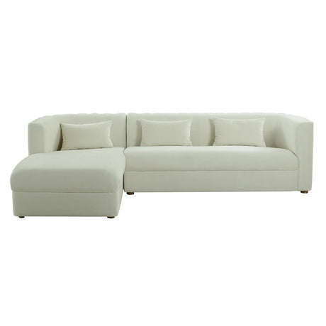 Callie Velvet Left Arm Sectional Sofa | TOV | Home Elegance USA