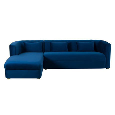 Callie Velvet Left Arm Sectional Sofa | TOV | Home Elegance USA
