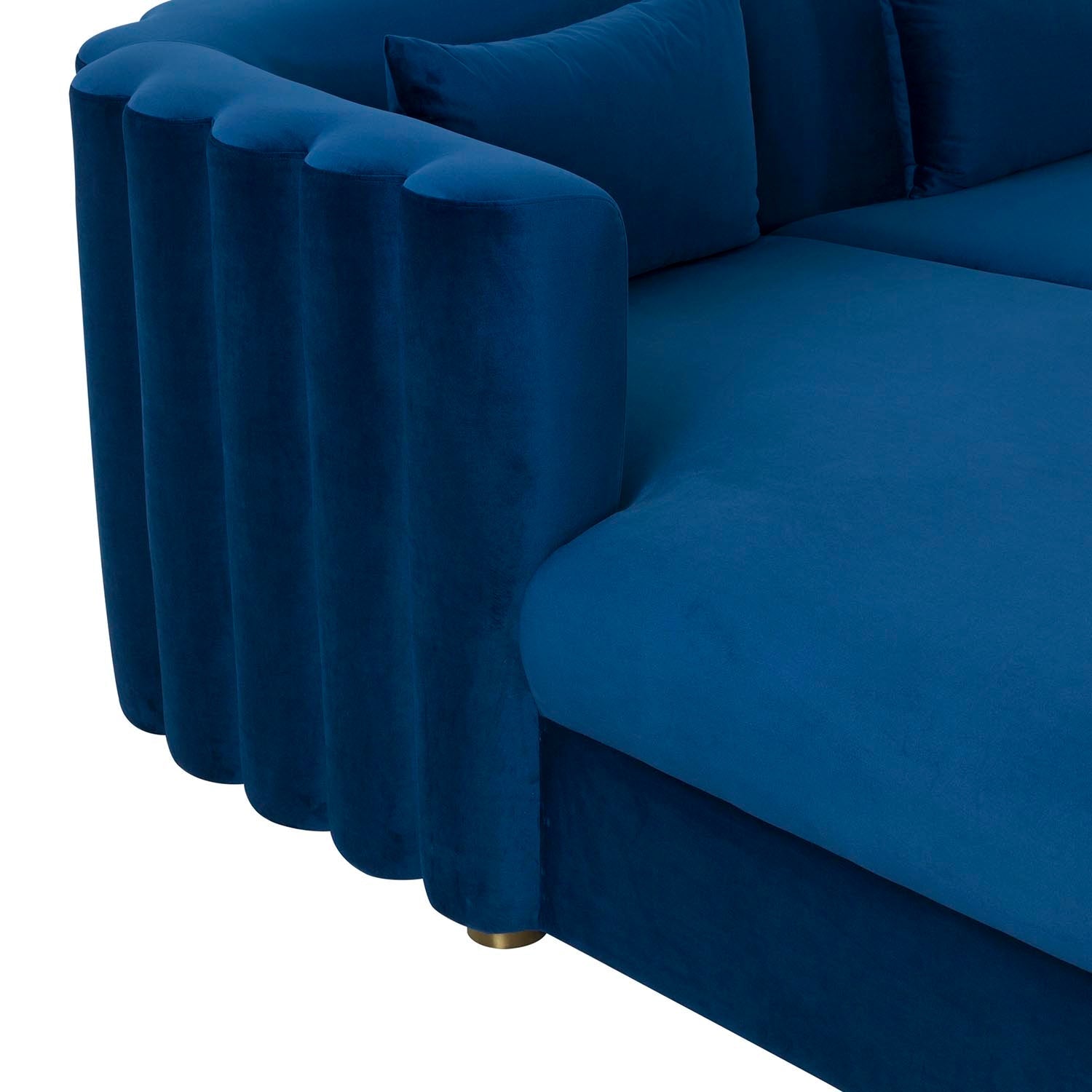 Callie Velvet Left Arm Sectional Sofa | TOV | Home Elegance USA