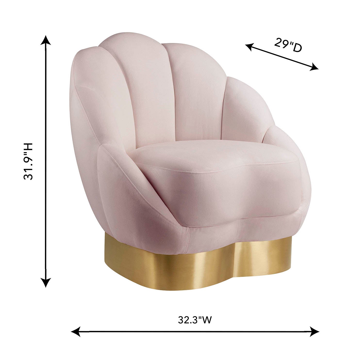 Bloom Velvet Chair | TOV | Home Elegance USA