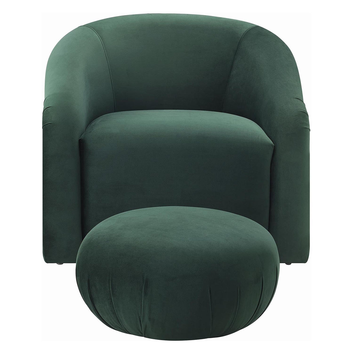 Boboli Velvet Chair/Ottoman Set | TOV | Home Elegance USA