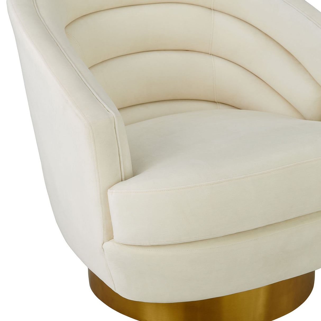 Canyon Velvet Swivel Chair | TOV | Home Elegance USA