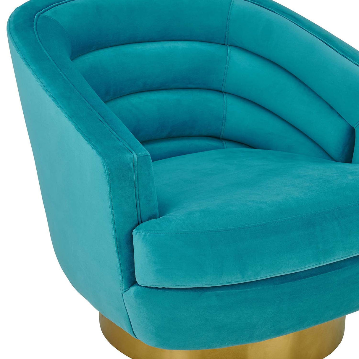 Canyon Velvet Swivel Chair | TOV | Home Elegance USA