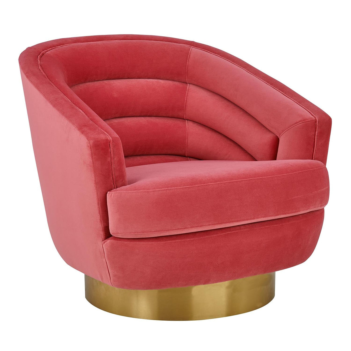 Canyon Velvet Swivel Chair | TOV | Home Elegance USA