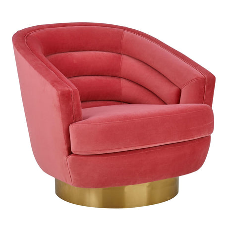 Canyon Velvet Swivel Chair | TOV | Home Elegance USA