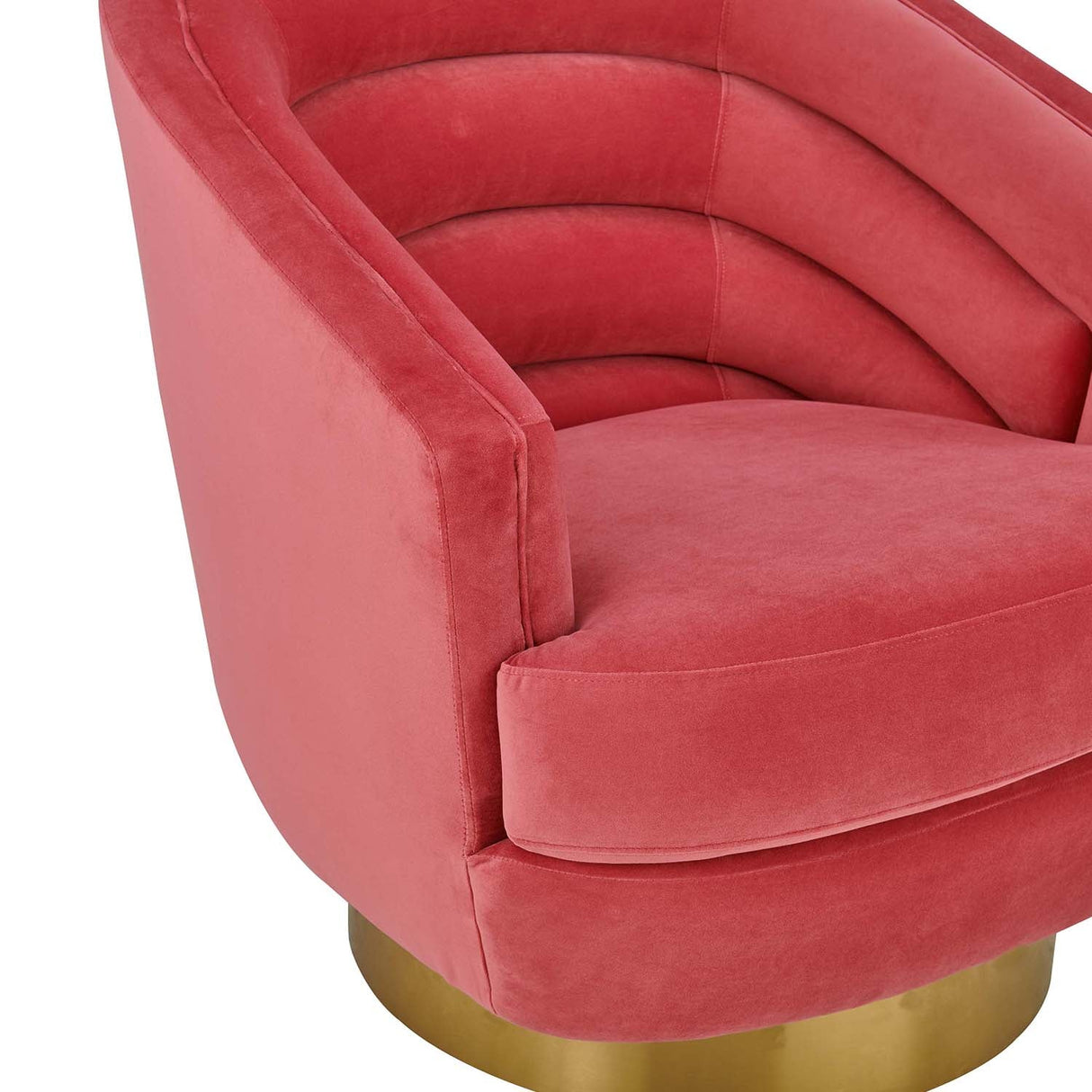 Canyon Velvet Swivel Chair | TOV | Home Elegance USA