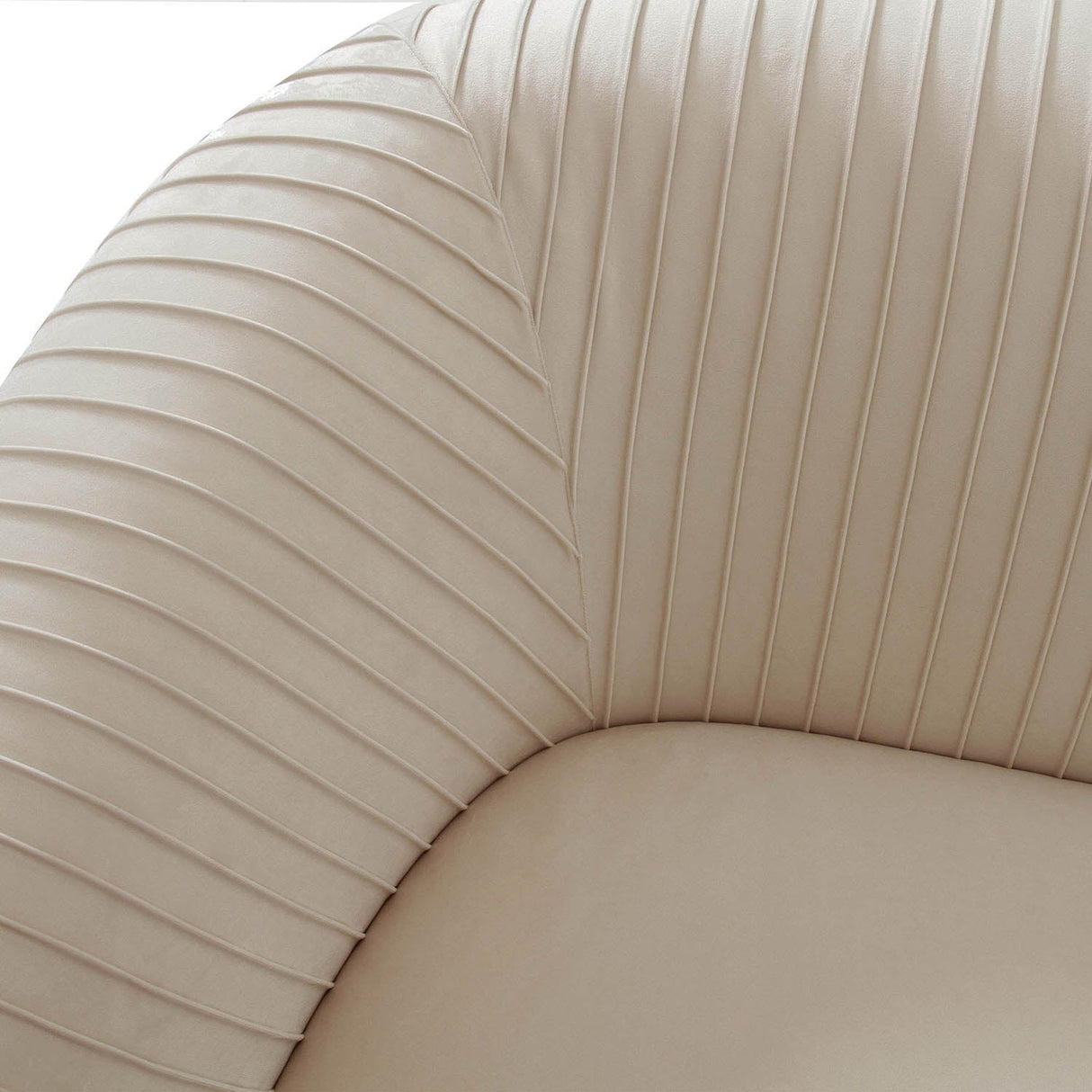 Tov Furniture Yara Pleated Velvet Loveseat
