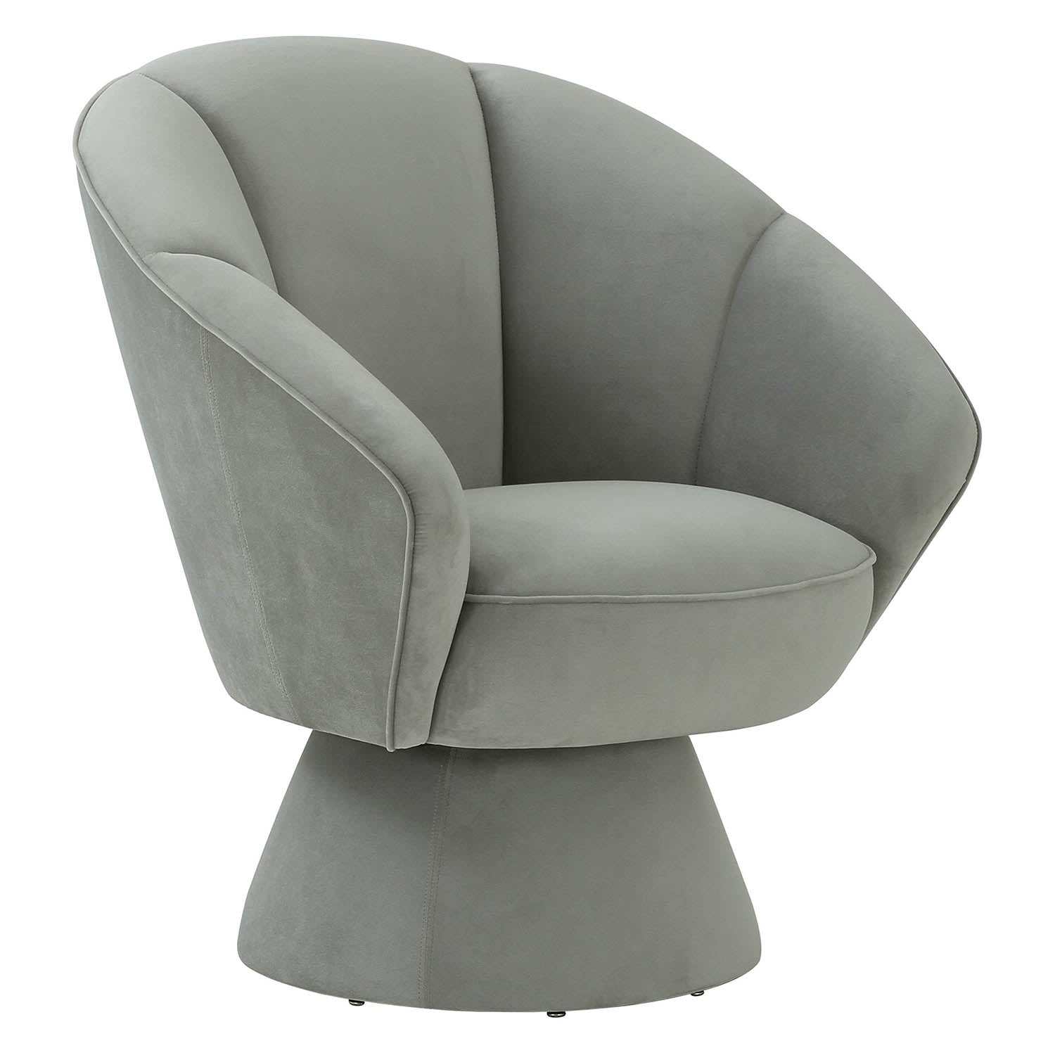 Allora Velvet Swivel Chair | TOV | Home Elegance USA