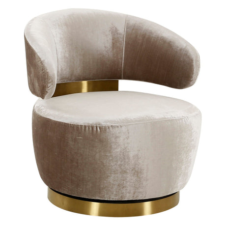 Austin Velvet Swivel Chair | TOV | Home Elegance USA