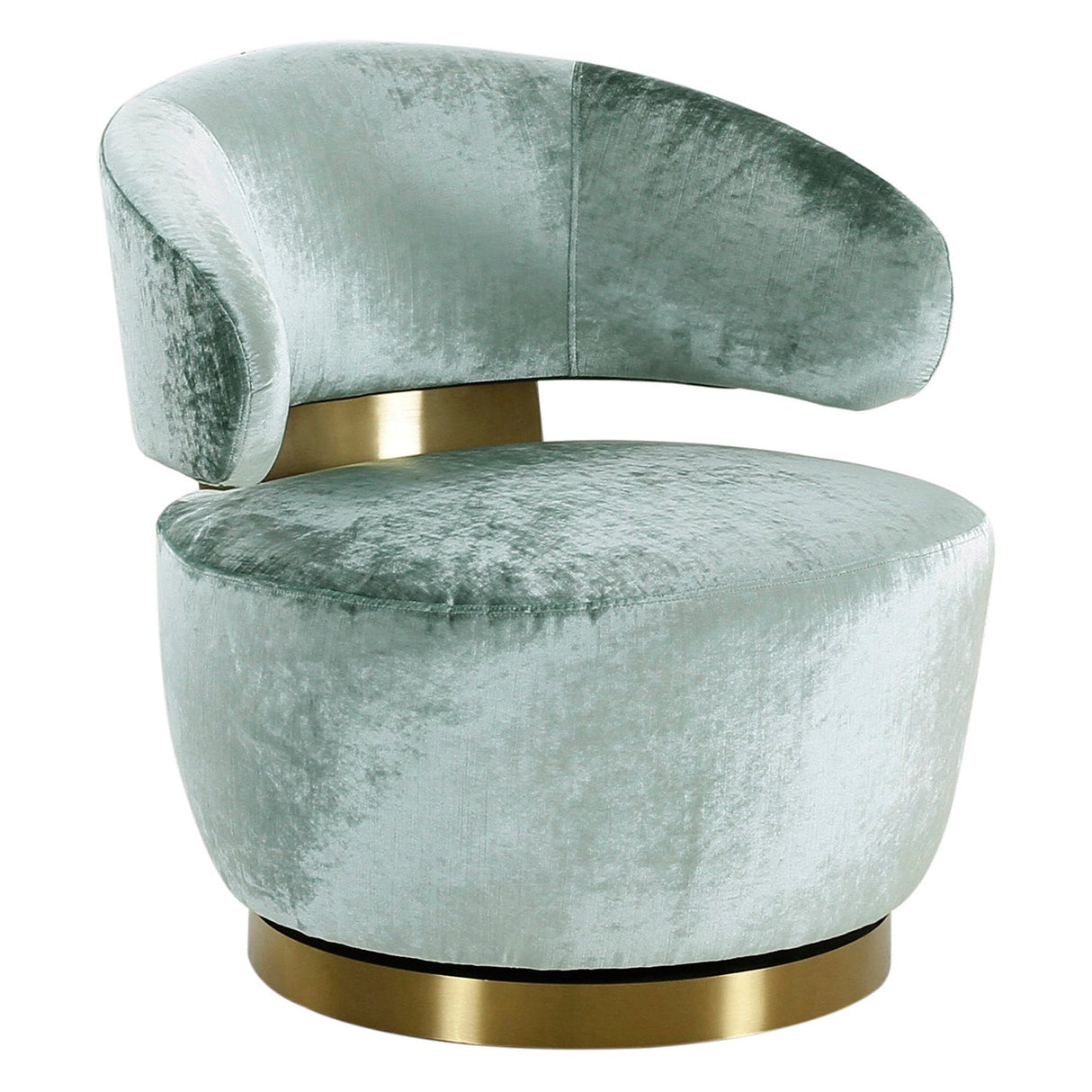 Austin Velvet Swivel Chair | TOV | Home Elegance USA