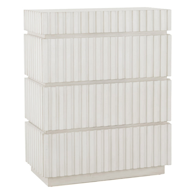 Adu Snow White 4 Drawer Chest | TOV | Home Elegance USA