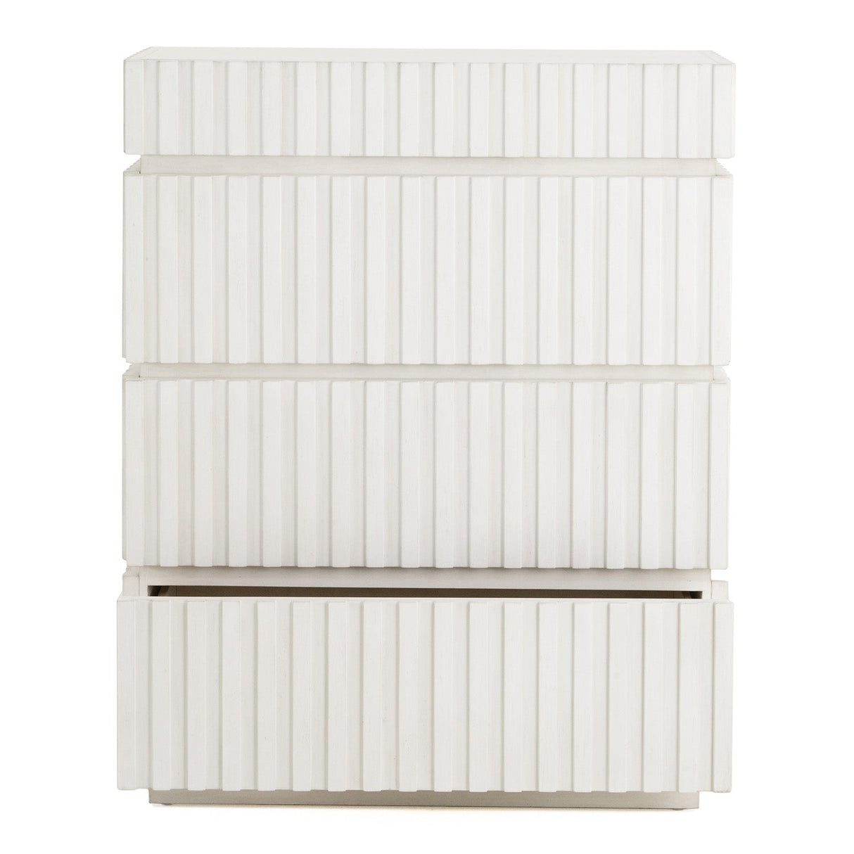 Adu Snow White 4 Drawer Chest | TOV | Home Elegance USA