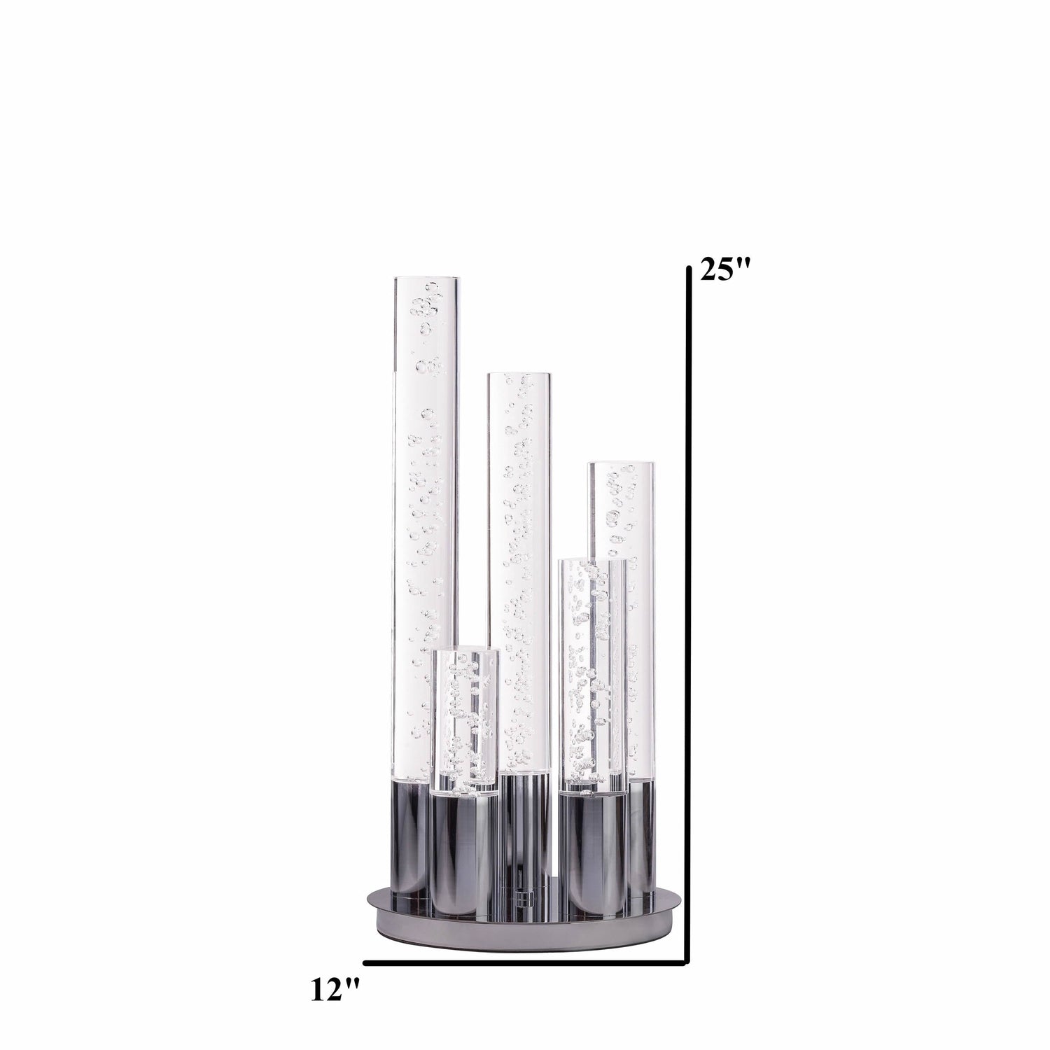 Table Lamp Five Acrylic tube LED - Home Elegance USA