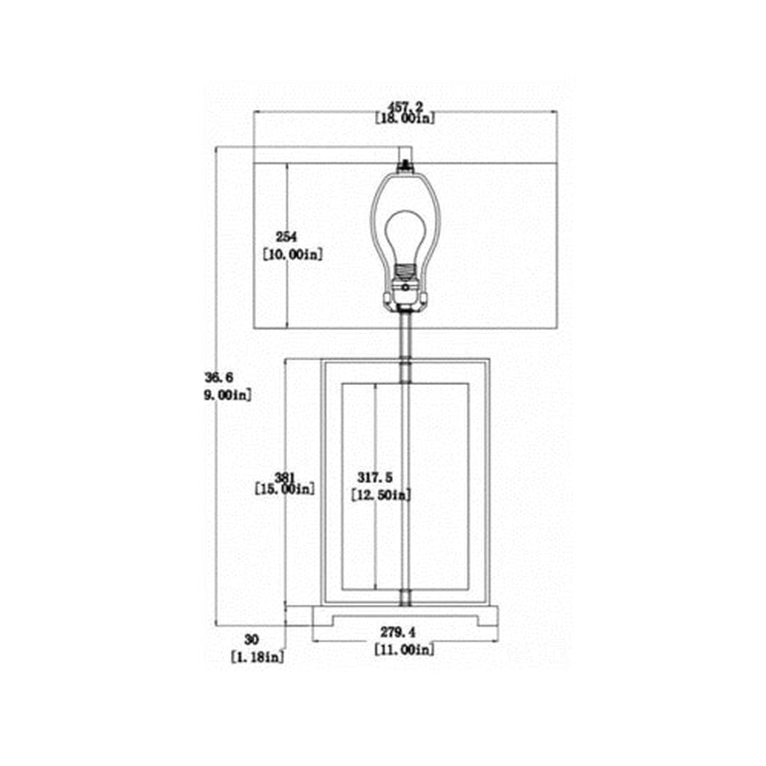 Table lamp with Shade - Home Elegance USA