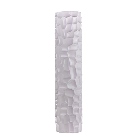 Textured Honeycomb Vase // White, 52" - Home Elegance USA